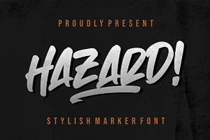 Hazard! STYLISH MARKER FONT