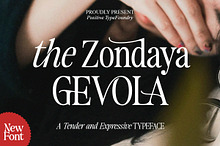 The zondaya Gevola | 30 Font