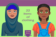 Girl avatar creator (AI), a Person Illustration by Mandarinkas art (Thumbnail 10 of 10)