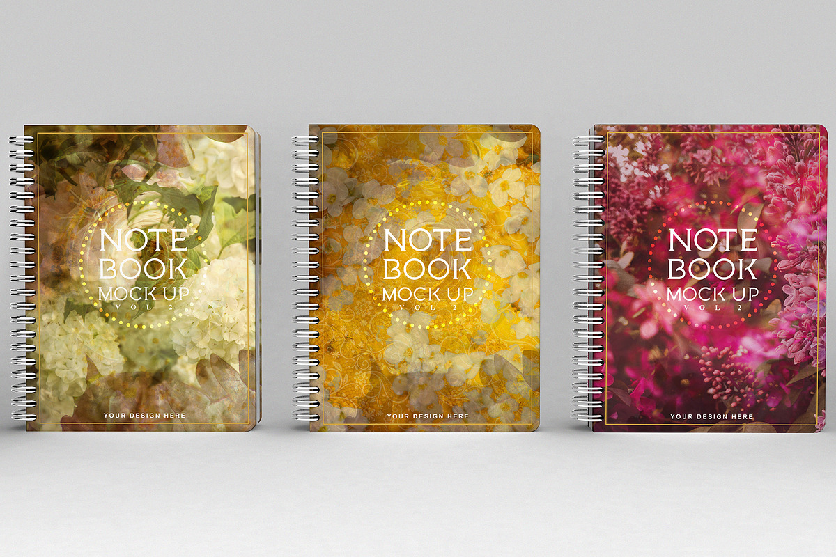 Notebook Mockup Vol 2, a Print Template by Honnum Graphic Art (Photo 4 of 12)