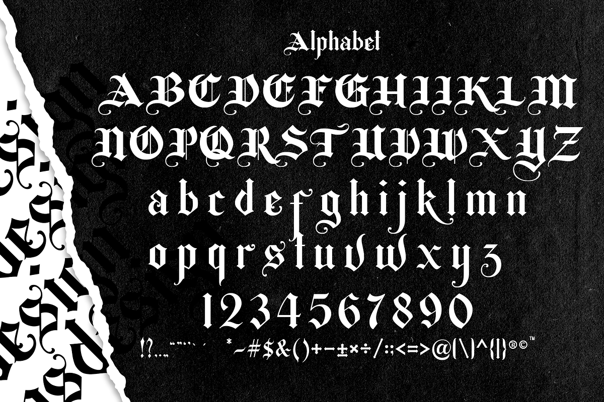 Bugenvil Modern Blackletter, a Blackletter Font by dansdesign (Photo 5 of 8)