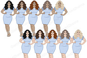 Easter Bright Girls PNG Clipart, a Person Illustration by GlamArtZhanna (Thumbnail 3 of 5)