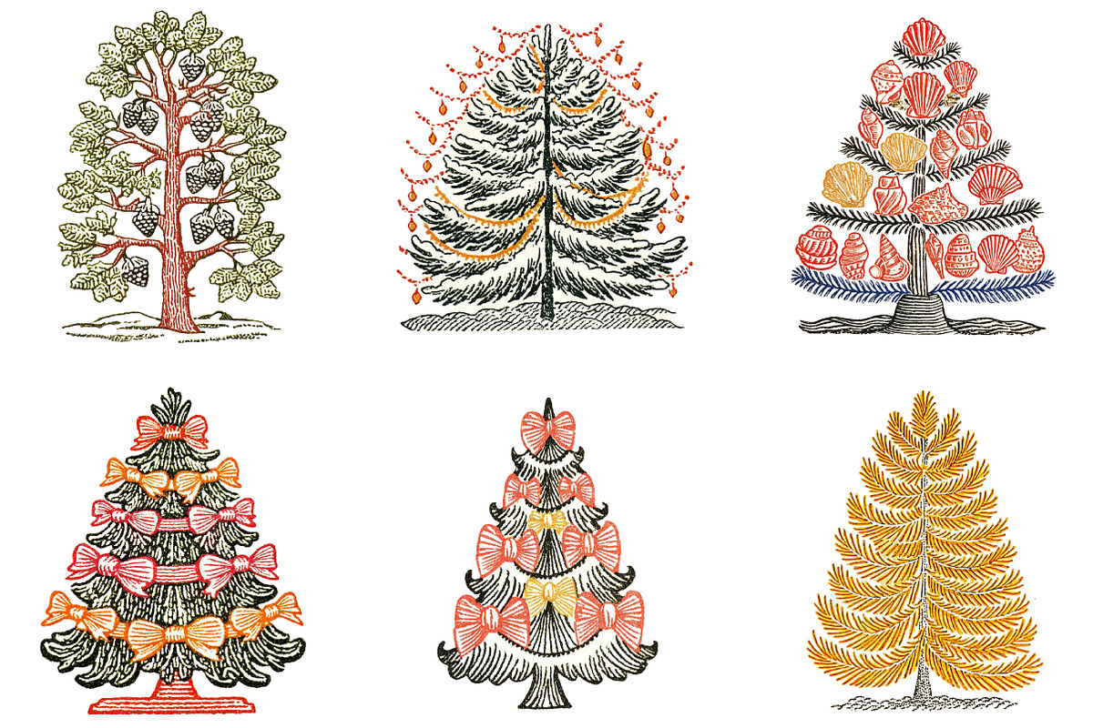 Christmas Tree Clipart Bundle, an Illustration by DreamArtGraphic (Photo 2 of 4)