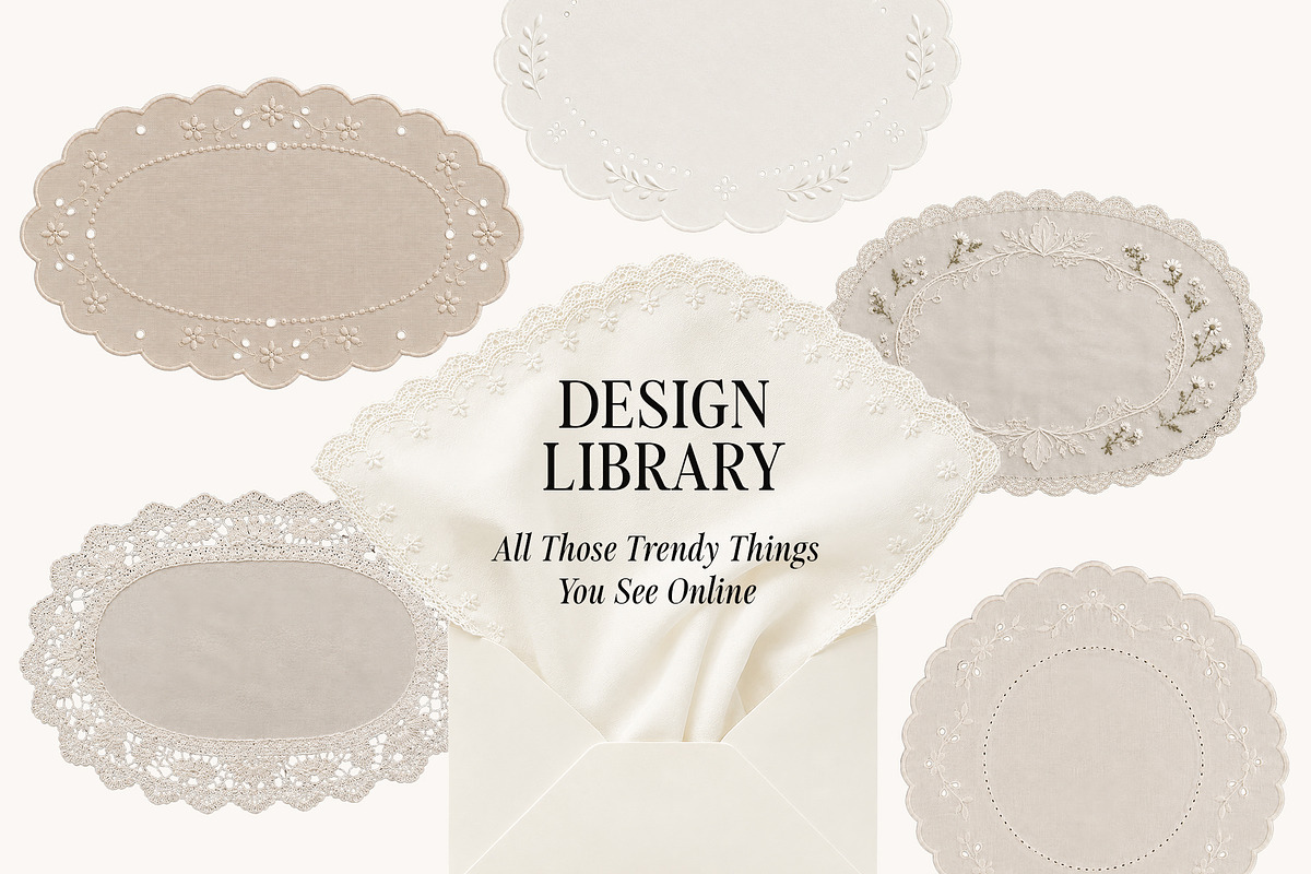 Design Library: Envelopes, Doilies, an Object Graphic by Lana Elanor (Photo 11 of 12)