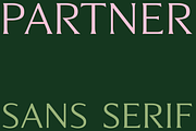 Partner, a Sans Serif Font by Sudtipos (Thumbnail 1 of 7)
