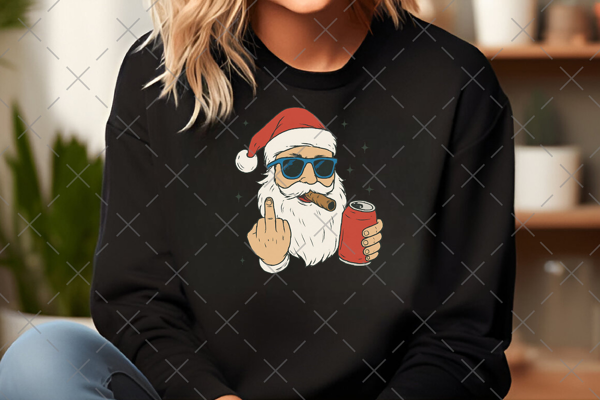 Funny Santa Claus PNG, an Illustration by Craft Nest (Photo 6 of 6)