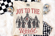 Vintage Joy To The World Christmas, a Seasonal Illustration by Libby Wishes (Thumbnail 4 of 4)