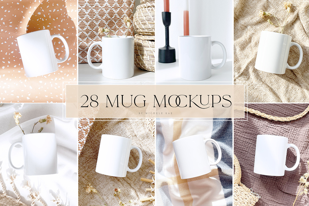 28 Mug Mockups, a Household Mockup by Michèle Kae (Photo 1 of 6)