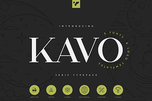 Kavo Serif Typeface - 5 Weights