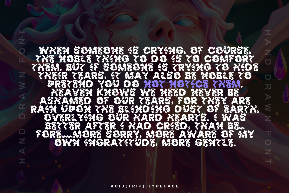 Acid(Trip) - Acid typeface +Cyrillic, a Symbol Font by saintricchi (Photo 2 of 6)