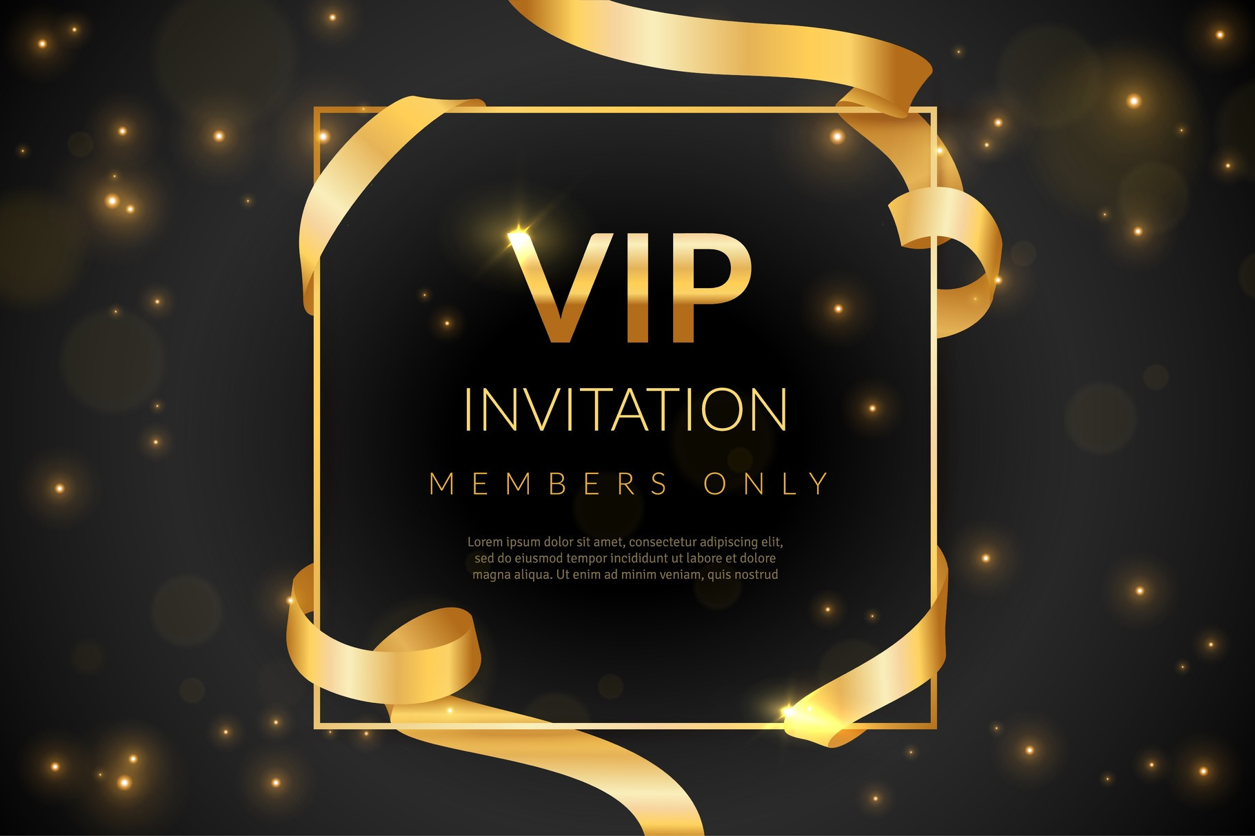 Vip Luxury Gift Card Vip by Yummybuum  Creative Market