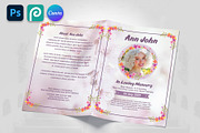 Funeral Program Bifold Brochure, a Brochure Template by Psd Templates (Thumbnail 3 of 3)