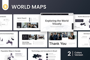World Maps Google Slides, a Presentation Template by Antstheme