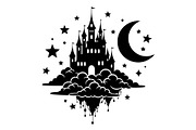 Fantasy Castle Cloud Moon Bundle, an Object Illustration by Gaye Art (Thumbnail 18 of 30)