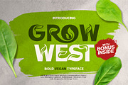 Grow West Nature Typeface, a Sans Serif Font by alit design (Thumbnail 1 of 16)