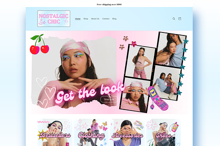 Y2K Shopify Theme, Y2K AESTHETIC, a Shopify Template by PLANETSEL