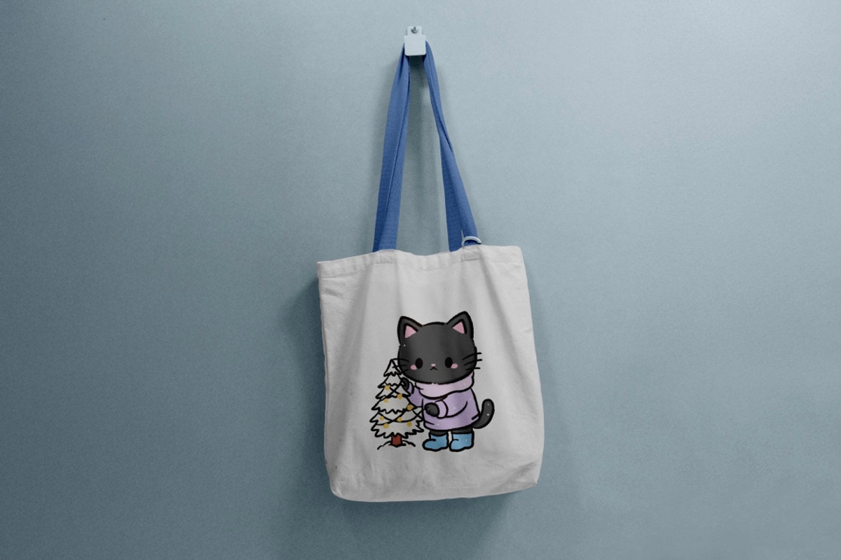 Black Cat Christmas Winter Forest, an Animal Illustration by Blumensdiary (Photo 5 of 7)