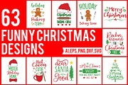 63 Funny Christmas Designs, an Illustration by beetlepixels (Thumbnail 1 of 7)