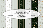 Elegant Botanical Seamless Set, a Pattern Graphic by ZabolotnaArt (Thumbnail 1 of 6)
