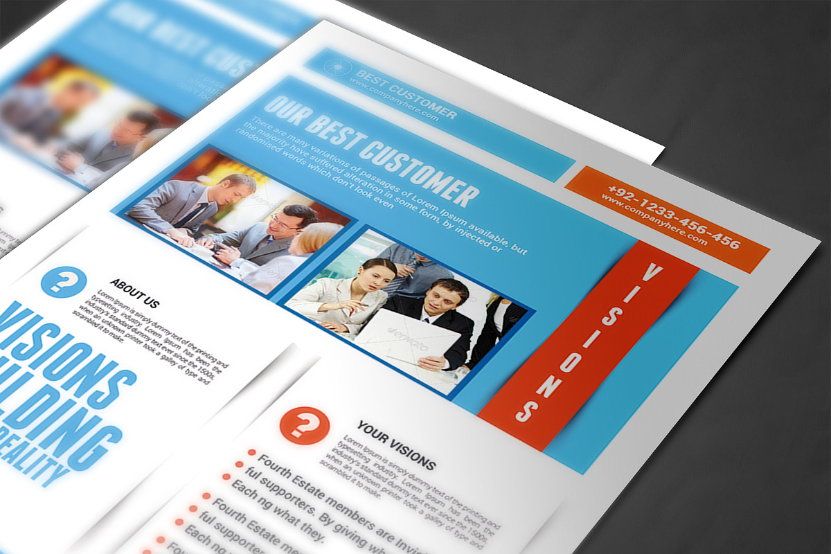 Business Firm Corporate Flyer Templa, a Flyer Template by AfzaalGraphics (Photo 4 of 4)