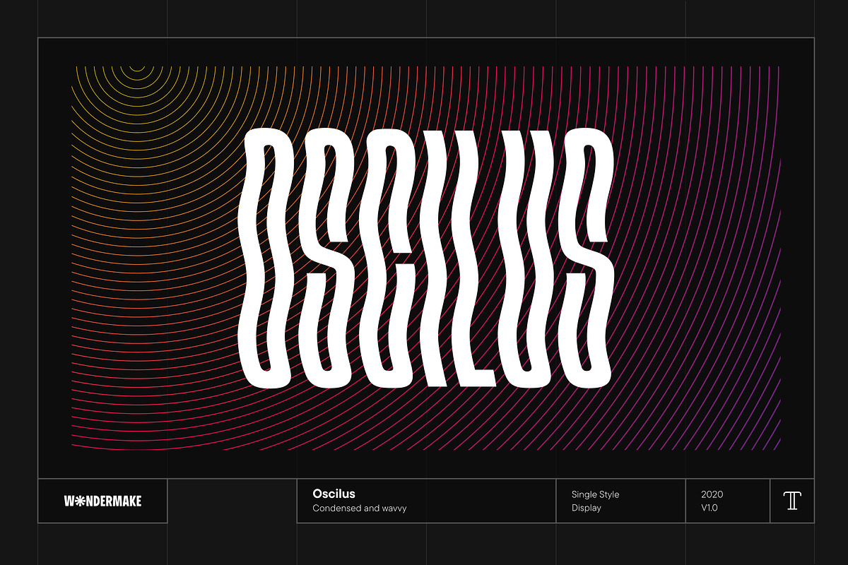 Oscilus, a Sans Serif Font by Wondermake (Photo 1 of 6)