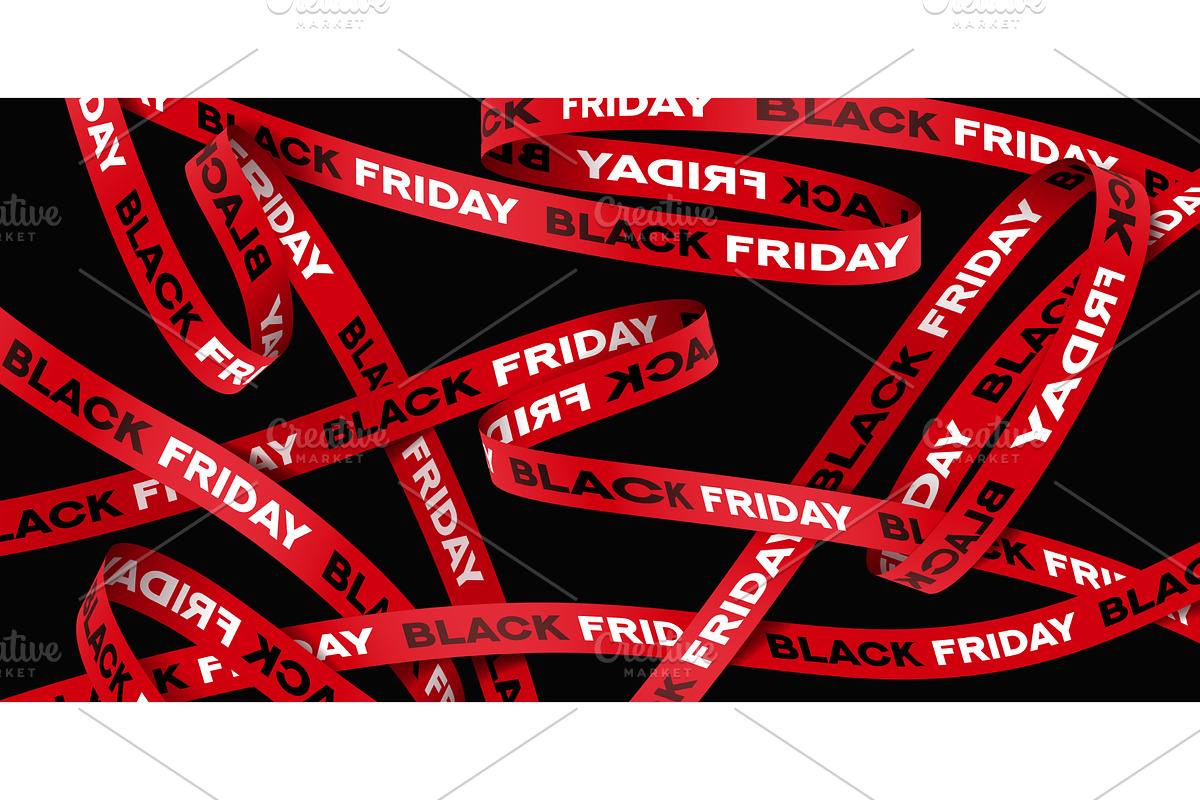Black Friday Sale banner concept, an Object Illustration by Andrey Yaroslavtsev