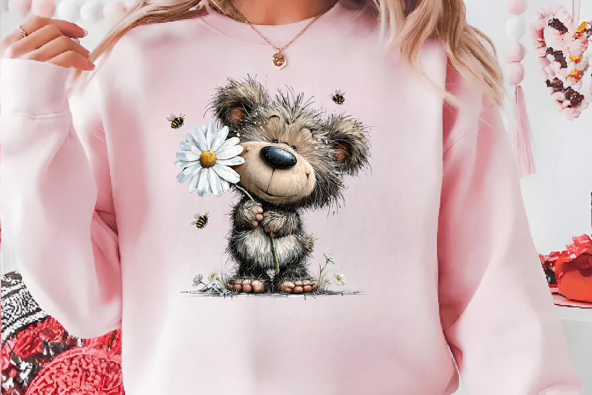 Bear and Bees Clipart Bundle, a Seasonal Illustration by CreationArt (Photo 3 of 6)