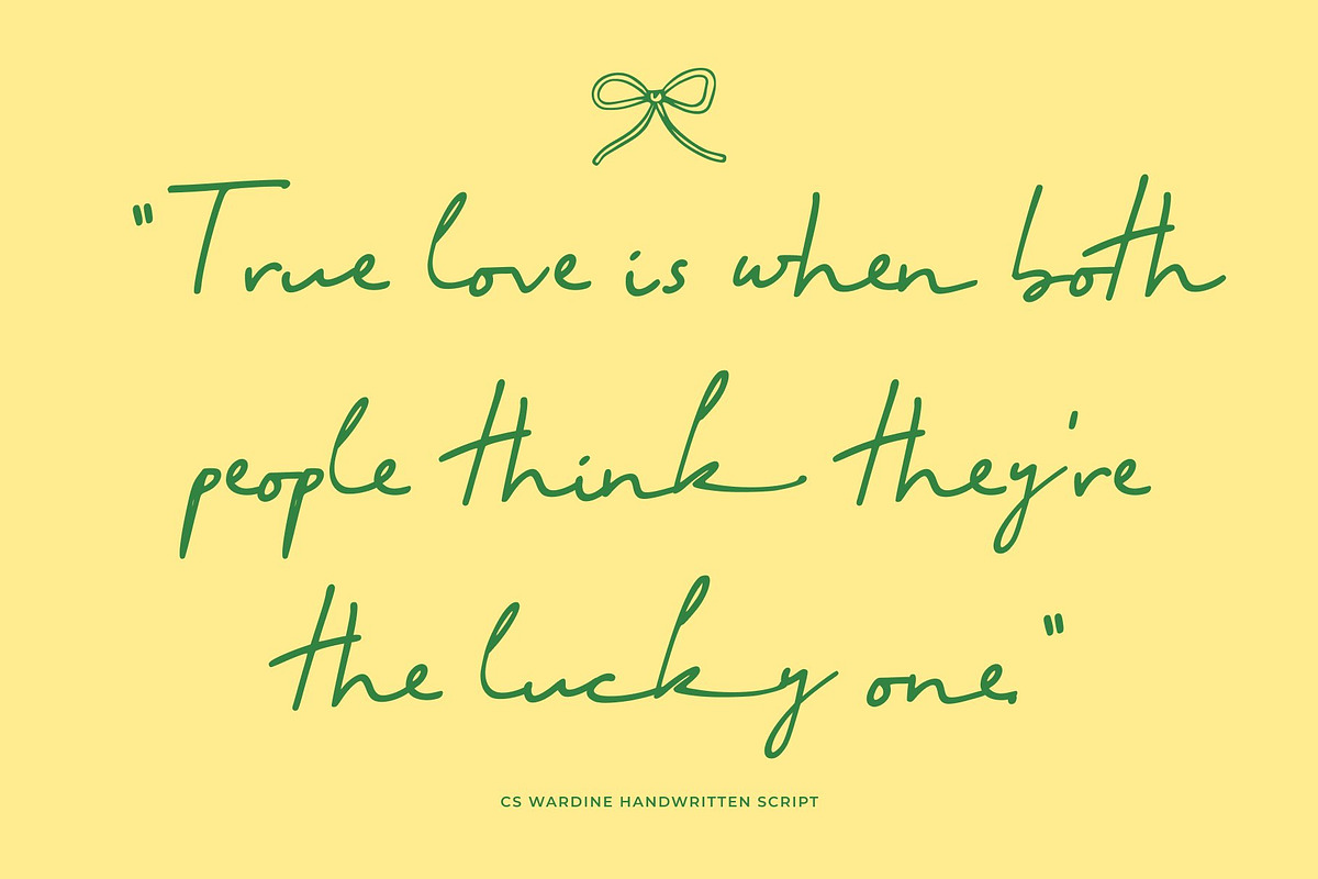 CS Wardine – Handwritten Script, a Script Font by Craft Supply Co. (Photo 2 of 8)