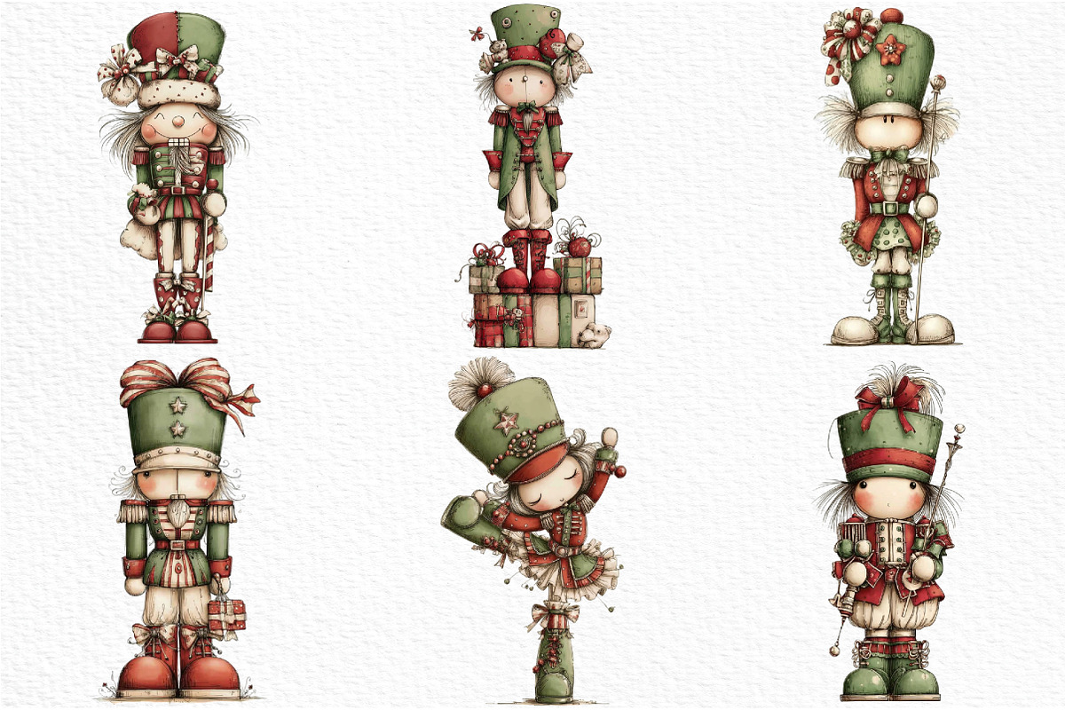 Whimsical Nutcracker Clipart, an Illustration by Craft Nest (Photo 3 of 6)