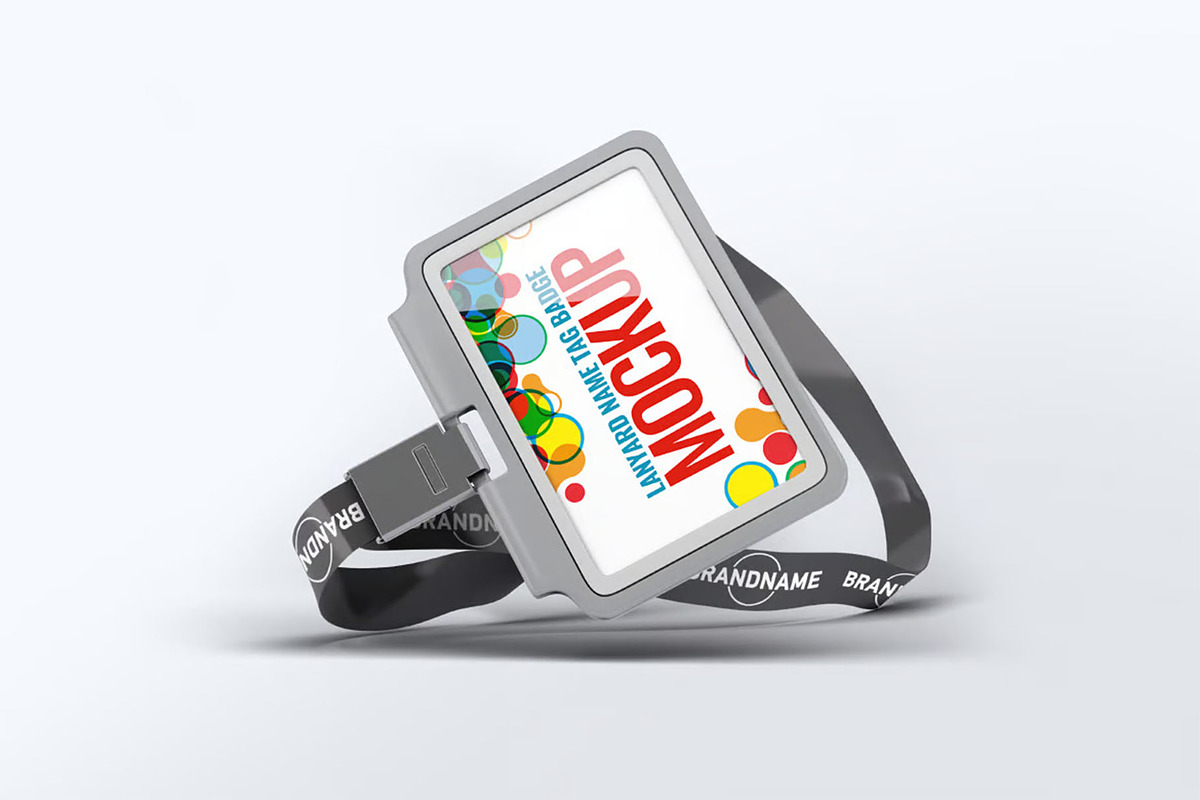 Lanyard Name Tag Badge Mock-Up, an Advertising Mockup by DesignRushMarket (Photo 9 of 10)