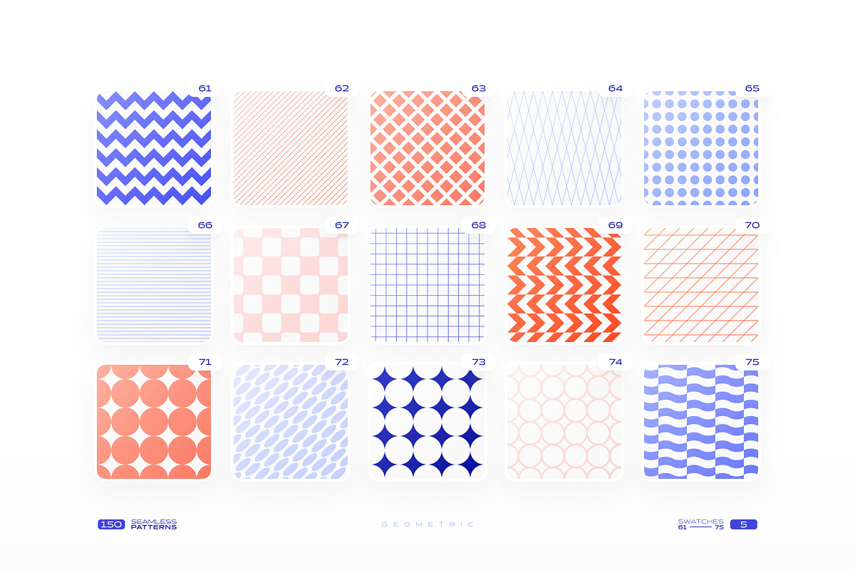 150 Geometric Seamless Patterns Set, a Pattern Graphic by Samolevsky (Photo 10 of 20)