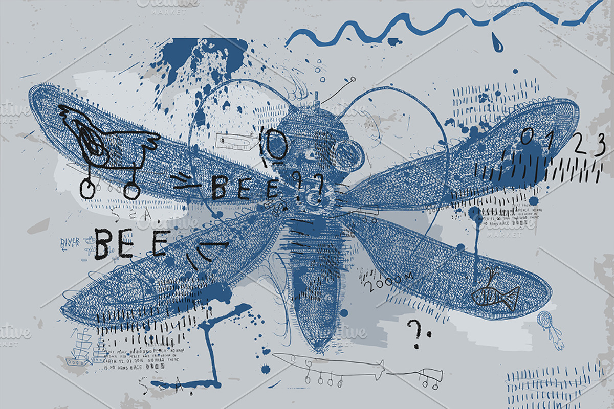 Bee, an Illustration by Cloob2000