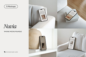 5 iPhone Mockup Bundle, an iPhone Mockup by Wildfield Studio
