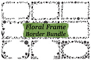 Decorative Flower Frame Bundle, an Illustration by Designs_River (Thumbnail 1 of 10)