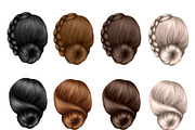 Natural hair clipart, an Illustration by Elenbushe (Thumbnail 5 of 19)