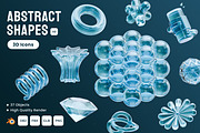Abstract Shapes (v2) 3D Icons, an Object 3D Model by Azam Creative (Thumbnail 1 of 5)