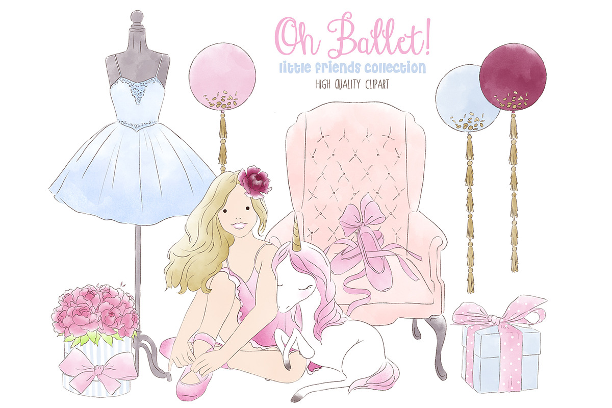 Ballerina, ballet dancer, tutu, an Education Illustration by Magic Story Studio (Photo 4 of 4)