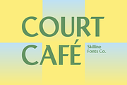 SFC Court Café, a Sans Serif Font by Skilline Supply Co. (Thumbnail 1 of 5)