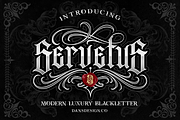 SERVETUS BLACKLETTER presale, a Blackletter Font by dansdesign (Thumbnail 1 of 8)
