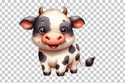 Watercolor Cute Jokes Cow PNG, a Graphic by CitraGraphics (Thumbnail 6 of 6)