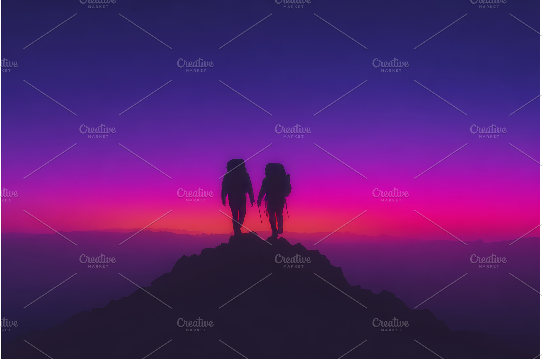 A couple embarks on a mountain, a Transportation Photo by ZinetroN
