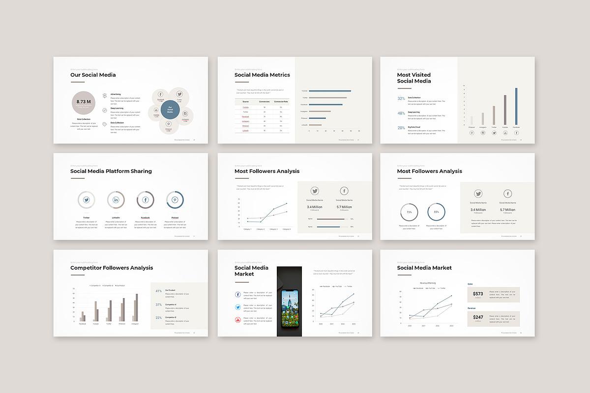 Social Media Marketing PowerPoint, a Presentation Template by CreativityForest (Photo 7 of 16)