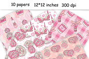 Pink Dreams Pattern, a Pattern Graphic by GlamArtZhanna (Thumbnail 3 of 3)