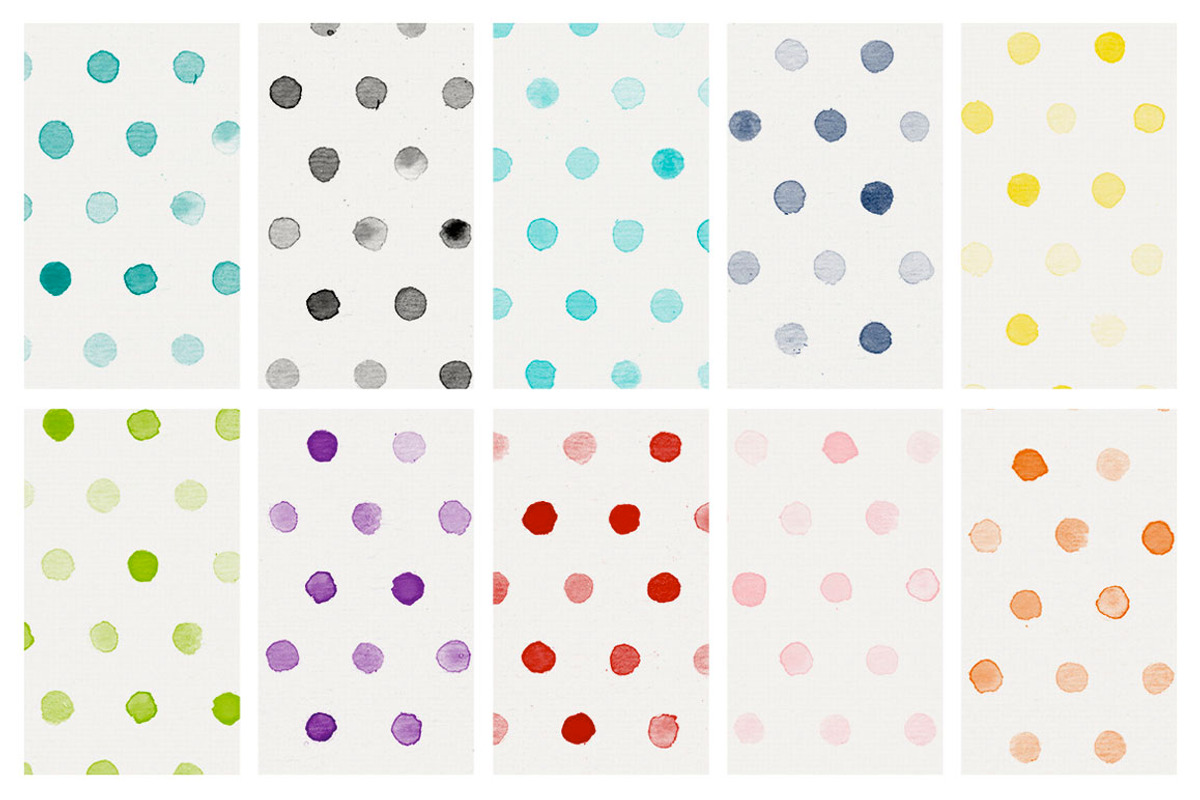55 Watercolor Patterns preview 5