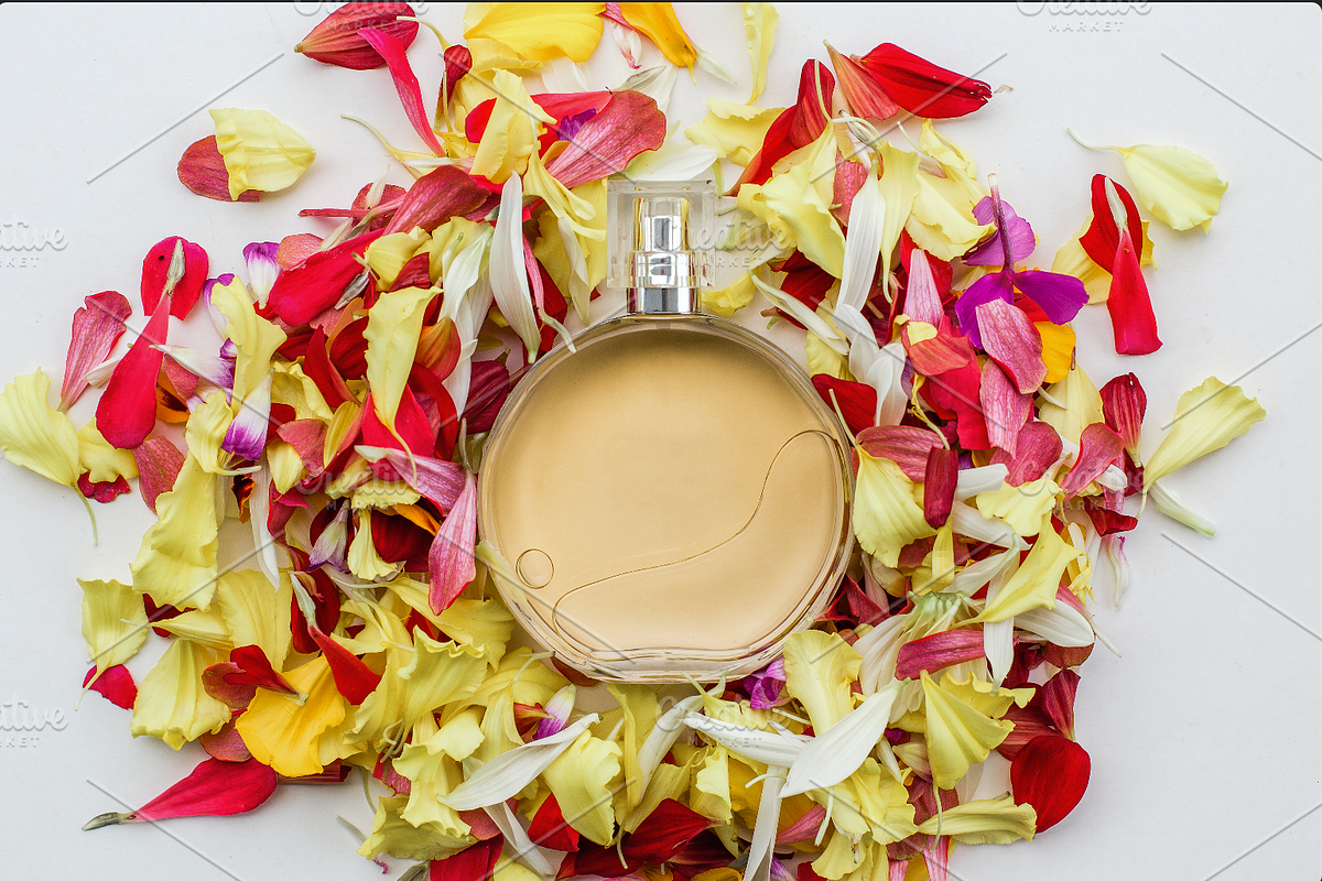 fragrant perfume bottle mockup, a Packaging Mockup by VetalStock (Photo 4 of 6)