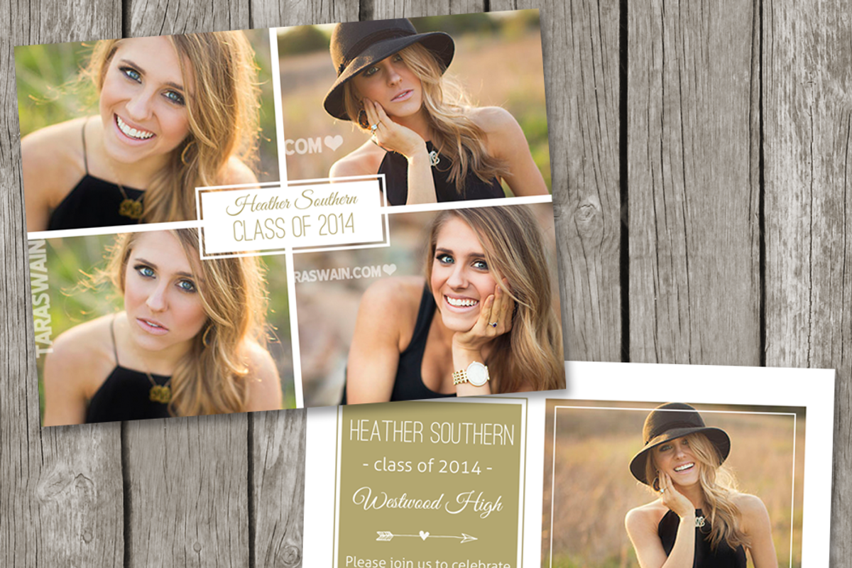 Graduation Announcement Card, a Card Template by Stillbrook Designs