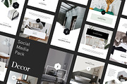 Decor Social Instagram Templates, a Social Media Template by Goashape Studio (Thumbnail 1 of 7)