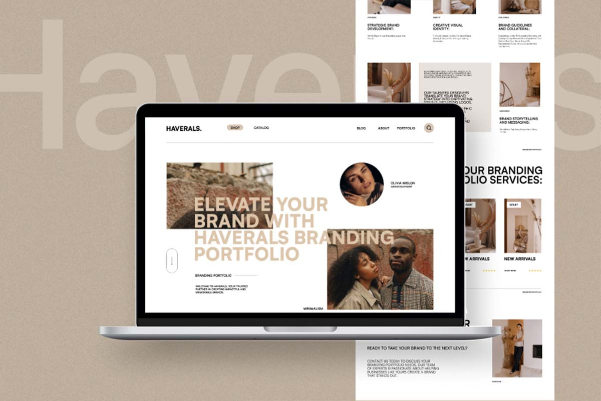 Haverals Branding Landing Page, an UI Kit Template by slidenotion (Photo 6 of 6)