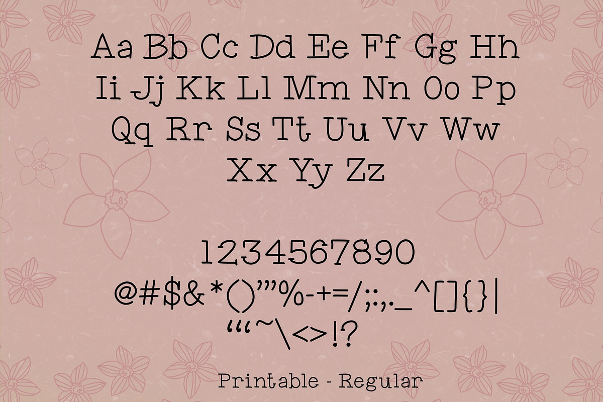 Printable Slab Serif Font, a Slab Serif Font by Kimber Shook (Photo 6 of 7)