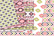 Pink and Green Aztec Digital Paper, a Texture Graphic by Avenie Digital (Thumbnail 3 of 4)